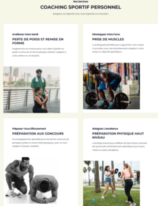 Coach sportif Prestations